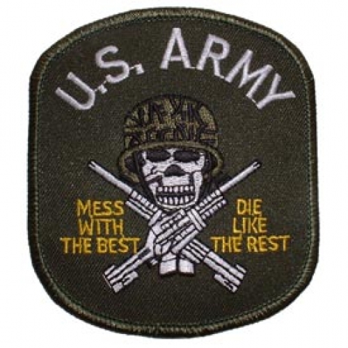ARMY MESS WITH THE BEST O.D. PATCH  