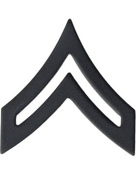 Army Chevron: Corporal - Black Metal