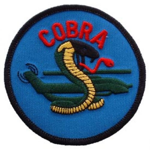 HELICOPTER COBRA ROUND PATCH  