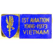 VIETNAM 1ST AVIATION BGE 1966-1973 PIN 1-1/8"  