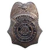 WISCONSIN POLICE PIN 1"  