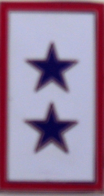 BLUE TWO STAR PIN  