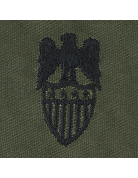 Army Officer Branch Insignia: Aide To General  - Subdued Sew On       