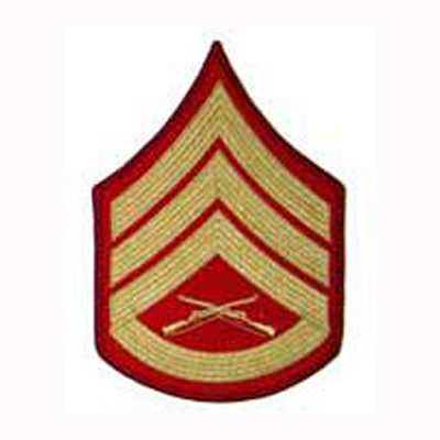 Staff Sergeant (E6) - Gold/Red  