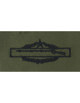 Army Badge: Combat Infantry Second Award - Subdued Sew On    