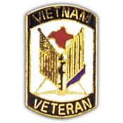 VIETNAM VETERAN PIN 1"  