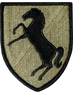 OCP Unit Patch: 11th Armored Cavarly - With Fastener