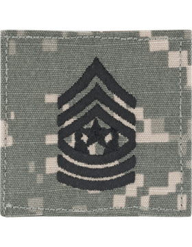 ACU Rank: Command Sergeant Major - With Fastener