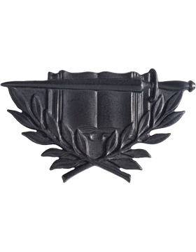 Army Officer Branch Of Service Collar Device: Staff Specialist - Black Metal