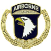 101ST AIRBORNE WREATH PIN  