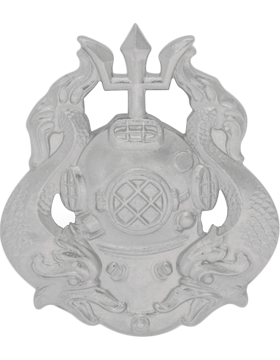 Army Badge: Master Diver - Silver Oxide