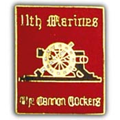 11TH MARINES PIN  