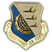 21ST AIR FORCE PIN 1"  