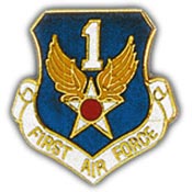 1ST AIR FORCE PIN 1"  