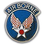 AIR FORCE AIRBORNE PIN 1"  