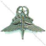 Army Badge: Freefall Master Jump Wings Halo No Shine