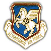 17TH AIR FORCE PIN 1"  