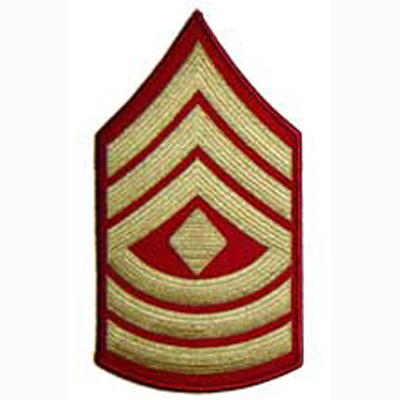 Female -  First Sergeant (E8) - Gold/Red  