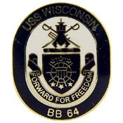 USS WISCONSIN PIN  