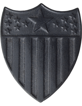 Army Officer Branch Of Service Collar Device: Adjutant General - Black Metal