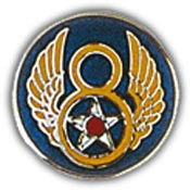 8TH AIR FORCE EUROPE PIN 1"  