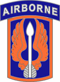 Army Combat Service Identification Badge: 18th Aviation Brigade with Tab