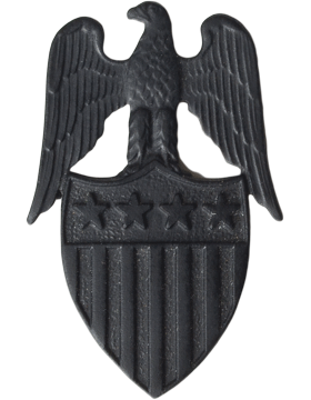 Army Officer Branch Of Service Collar Device: General Aide - Black Metal   